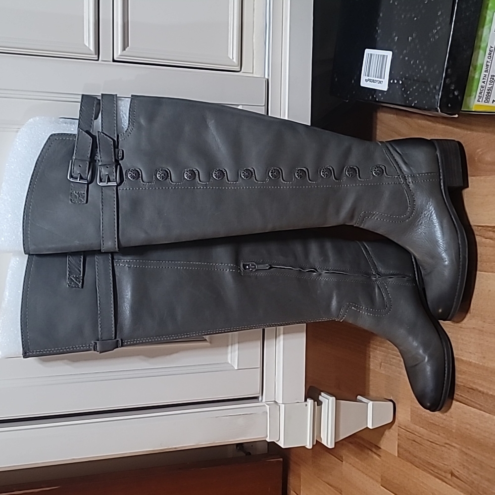 Authentic Sam Edelman "Pierce" Over the Knee Boots Grey size 7M